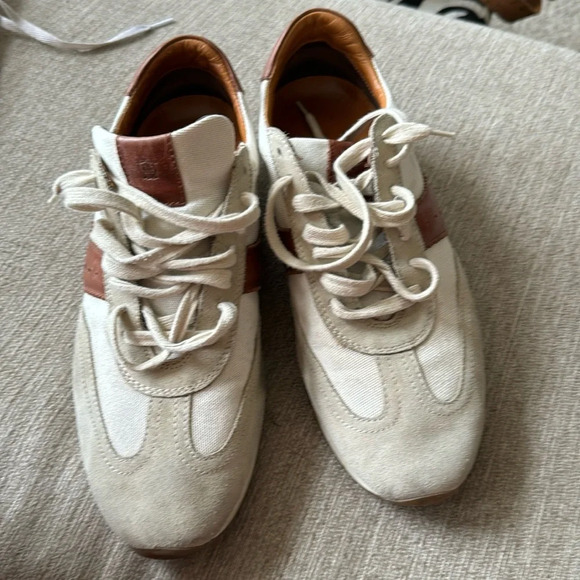 MASSIMO DUTTI Cloth low trainers in a size 9.5 - Picture 7 of 12